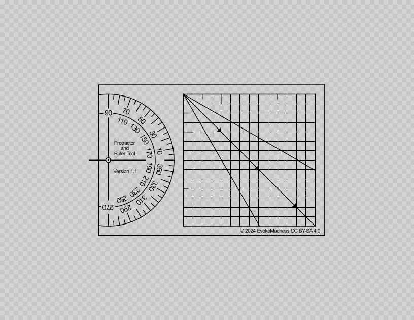 Protractor-Ruler Vellum Printable